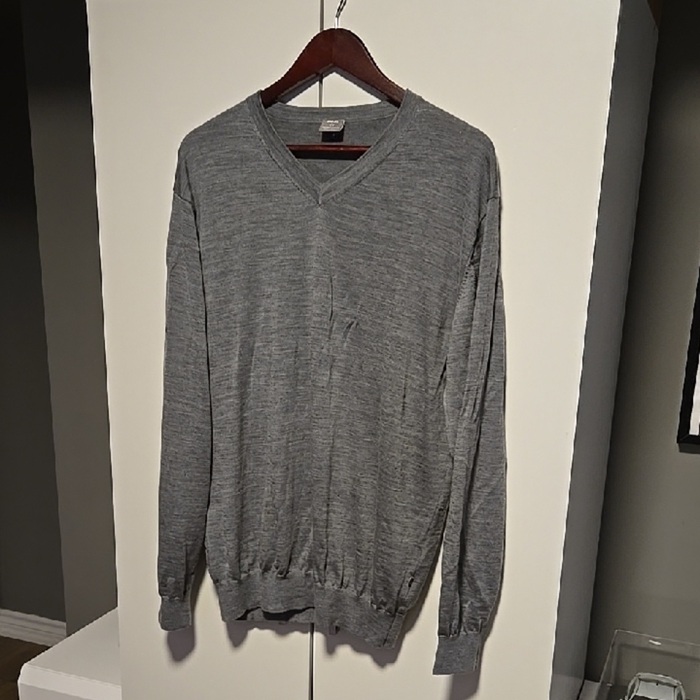Ping Men's Charcoal V-Neck Sweater